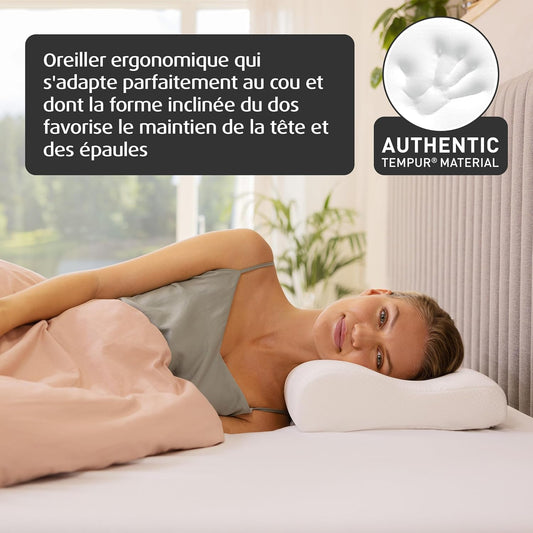 Oreiller orthopédique pour les douleurs au cou - Mousse à mémoire de forme ergonomique